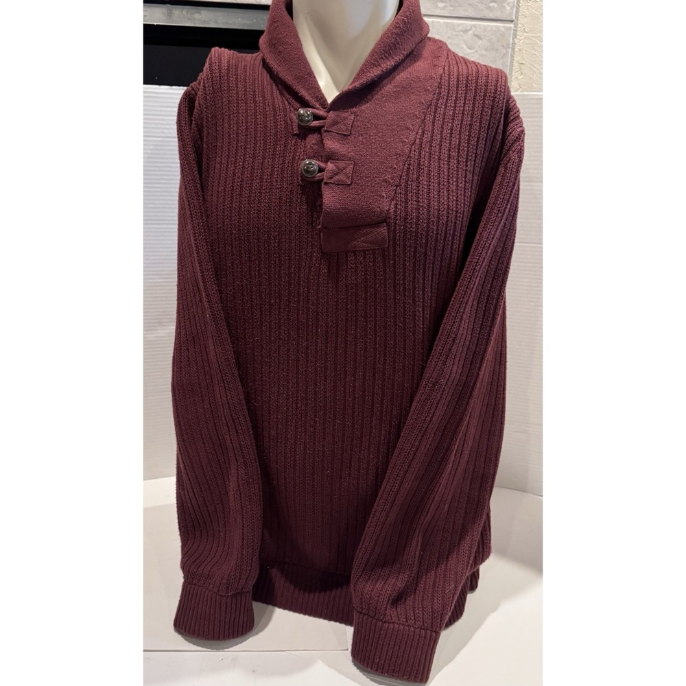 Duluth Trading Sweater Men's XL/Tall Infantry Brigadier Shawl Collar Wool Blend